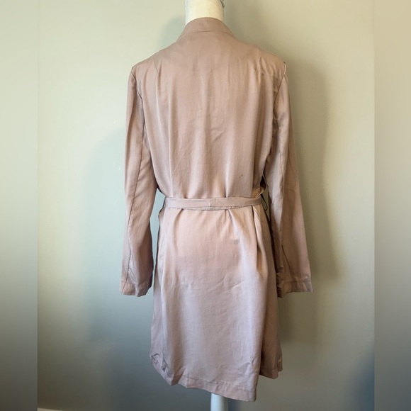 Carolina Belle Montréal Dusty Pink Tencel Belted Waterfall Jacket Size Medium - Picture 5 of 11
